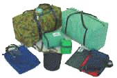 pouches, covers, belts, bags and tarps